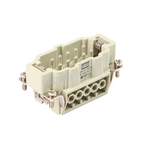 10 पिन 16A 500V हैवी ड्यूटी कनेक्टर मेल इन्सर्ट